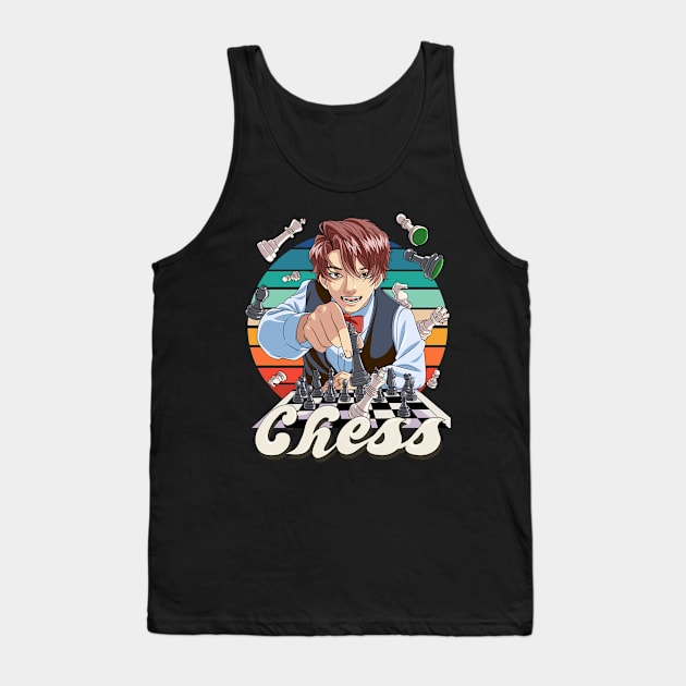 Funny Chess Player Grand Master Tank Top by Noseking